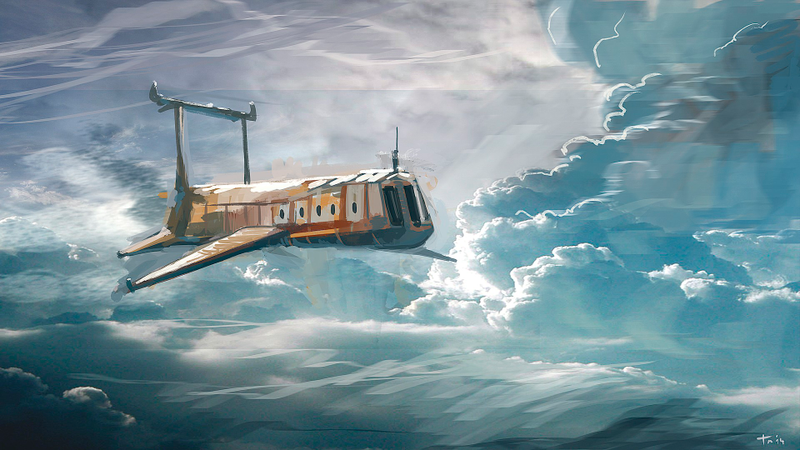 Illustration for article titled These Magical Flying Ship Illustrations Will Be Your New Desktops